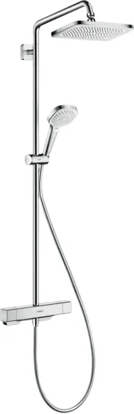 Hansgrohe Croma E Showerpipe 280 duschsystem, 1 stråltyp, krom